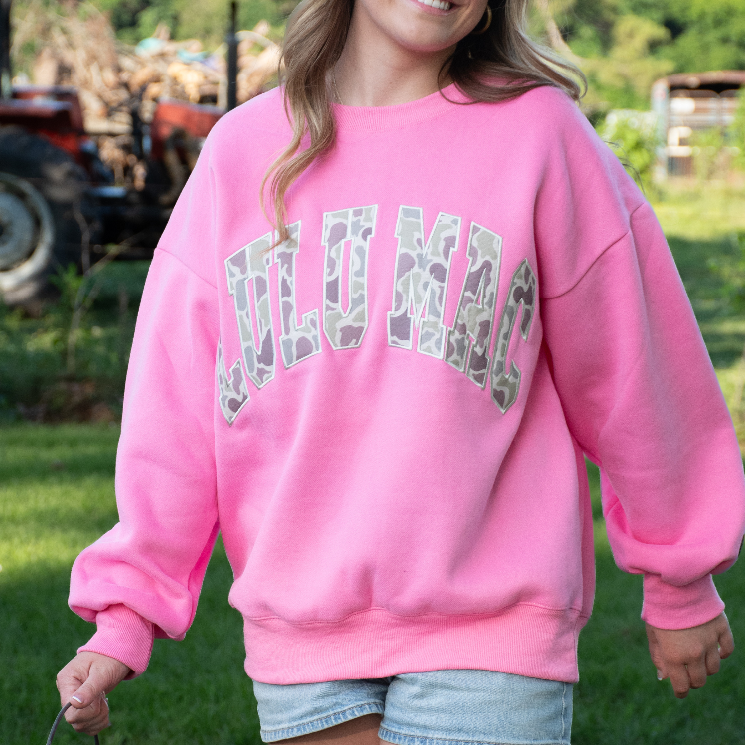 Lulu Mac sweatshirt bubble gum/camo