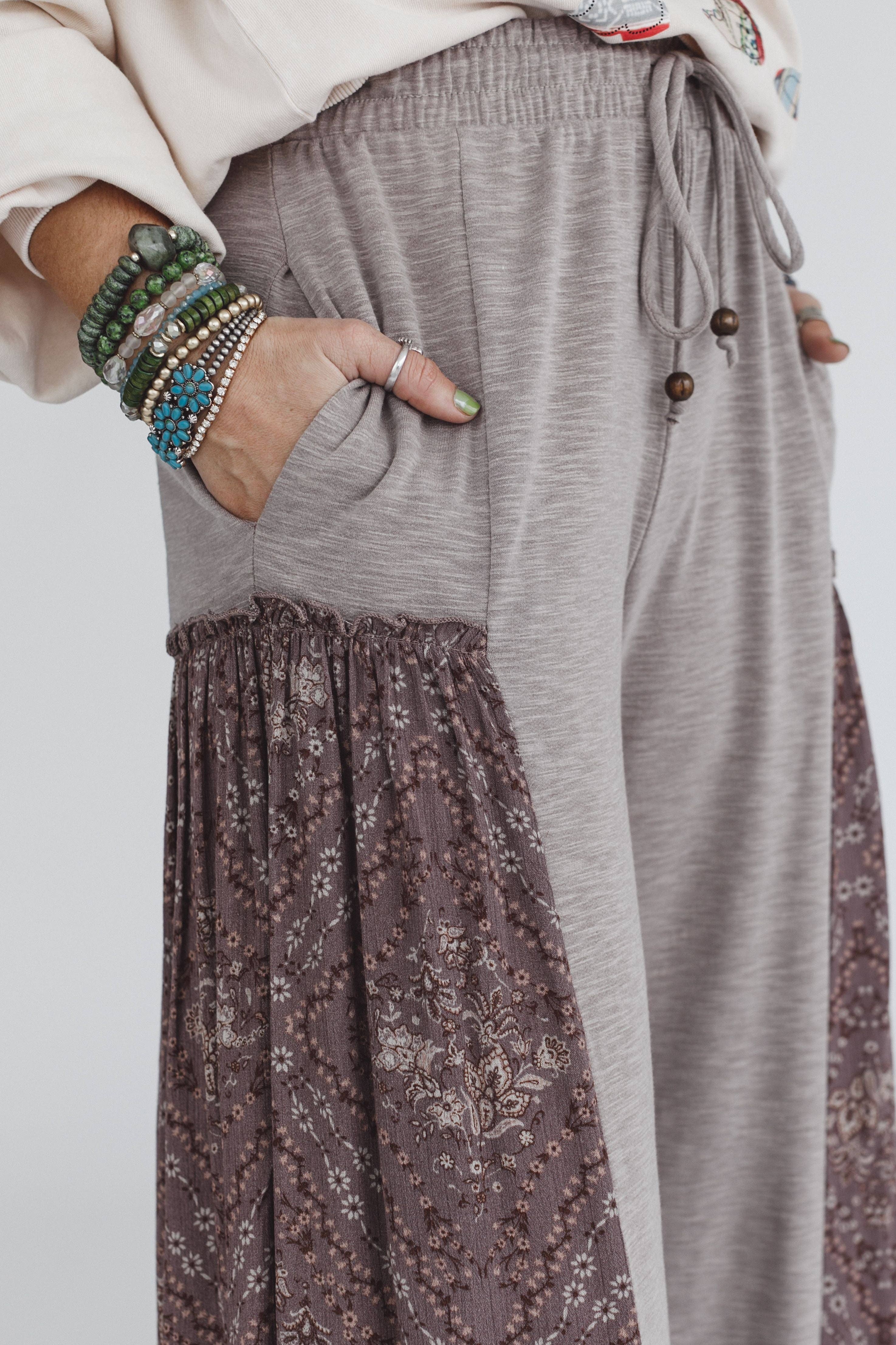 Cozy Haven Pants - Brown Grey OG