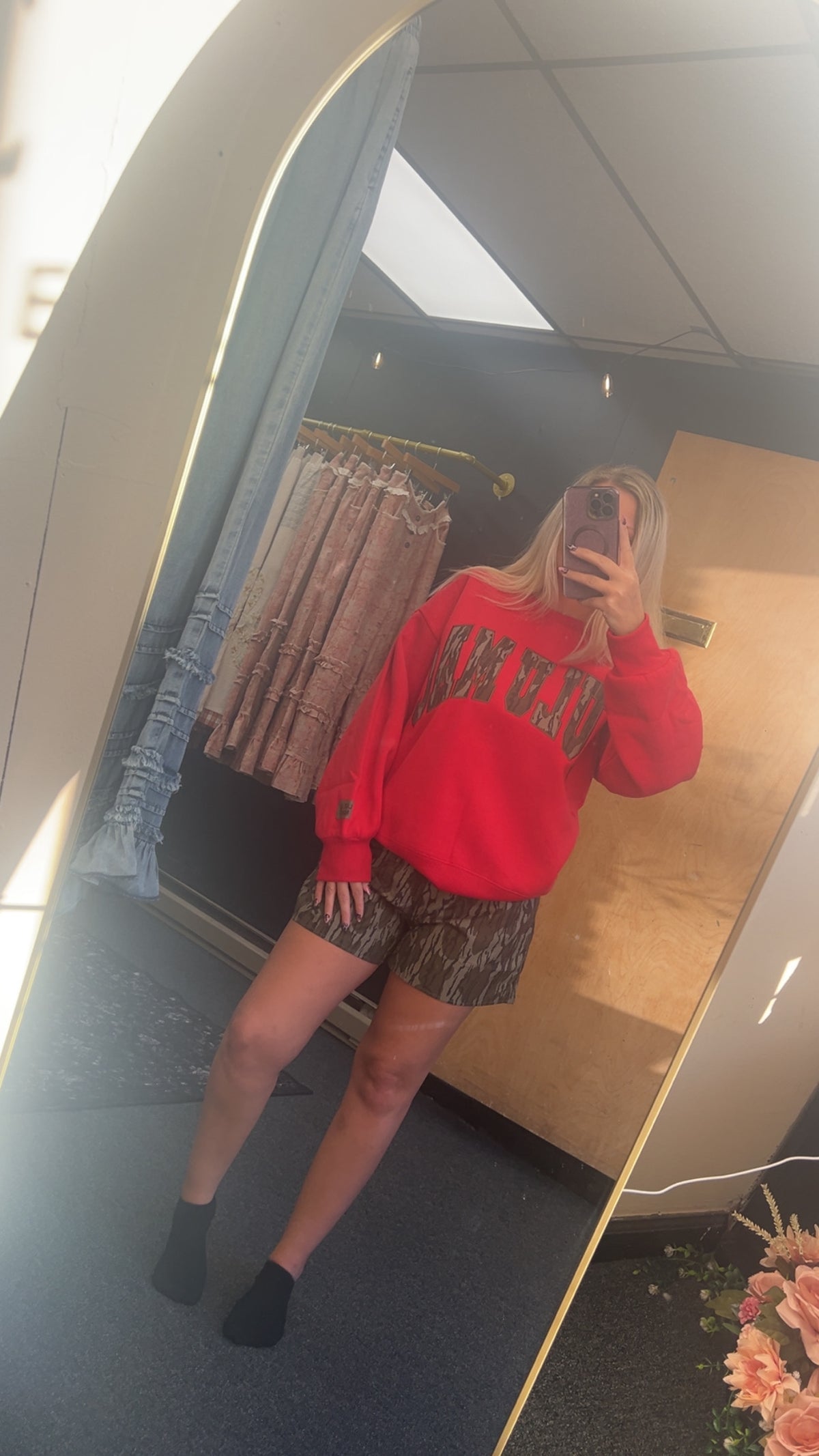 Lulumac mossy oak sweatshirt red
