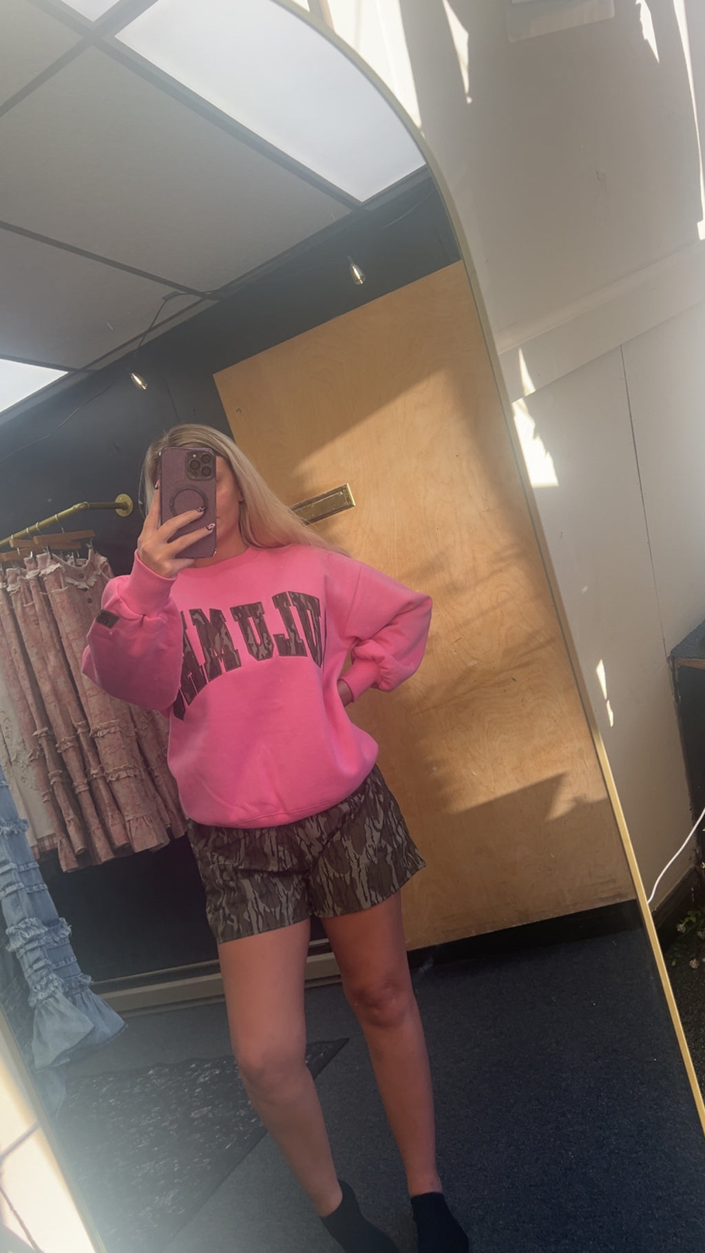 Lulumac Mossy Oak Sweatshirt pink
