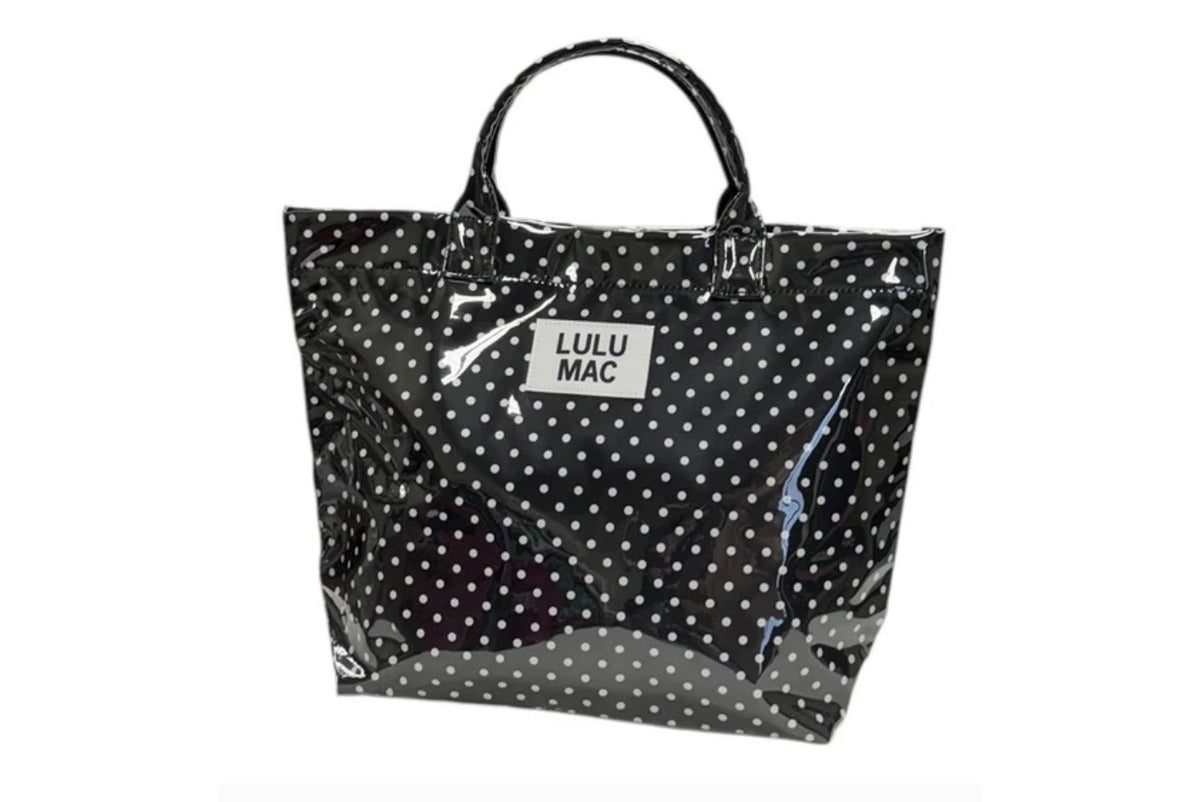 Lulumac black and white polka dot bag