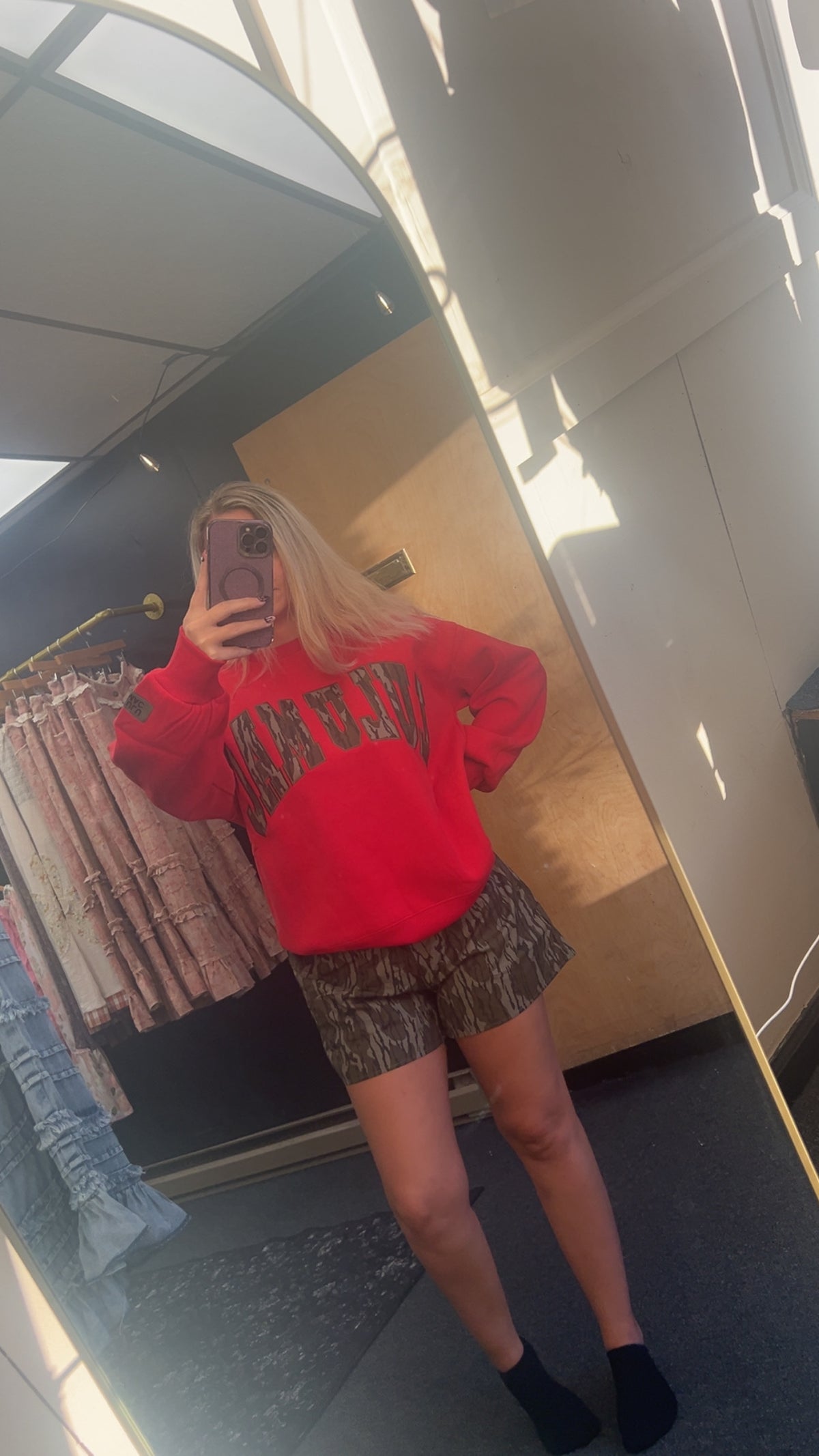 Lulumac mossy oak sweatshirt red