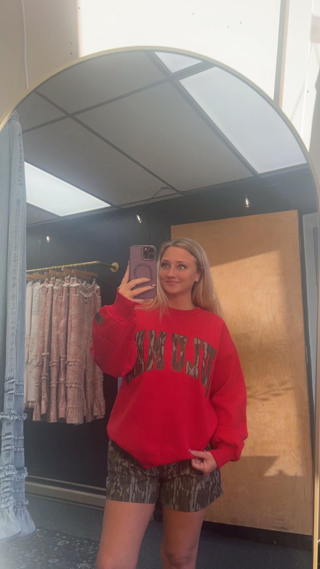 Lulumac mossy oak sweatshirt red