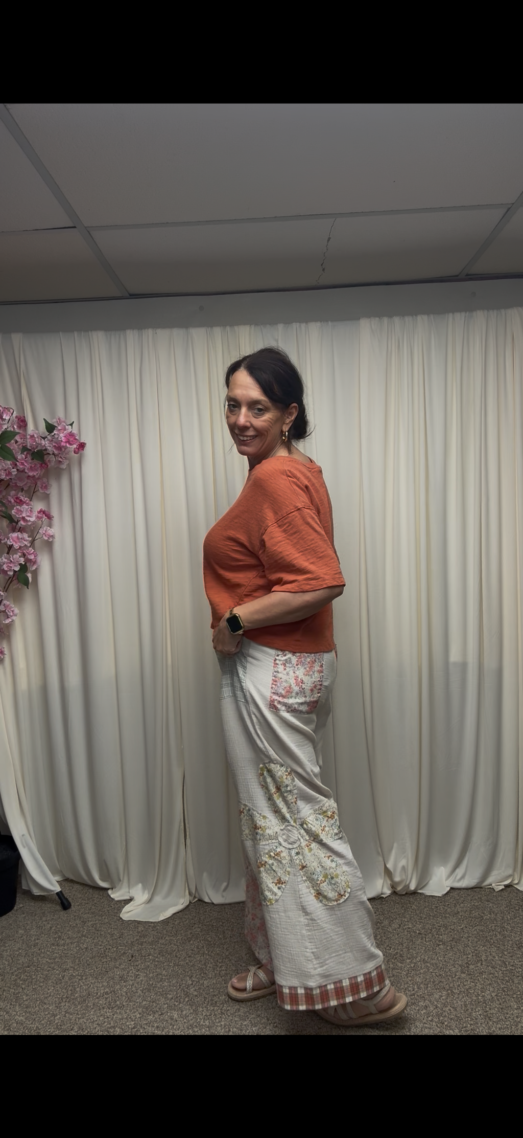 Boho Patchwork Wide Leg Pants