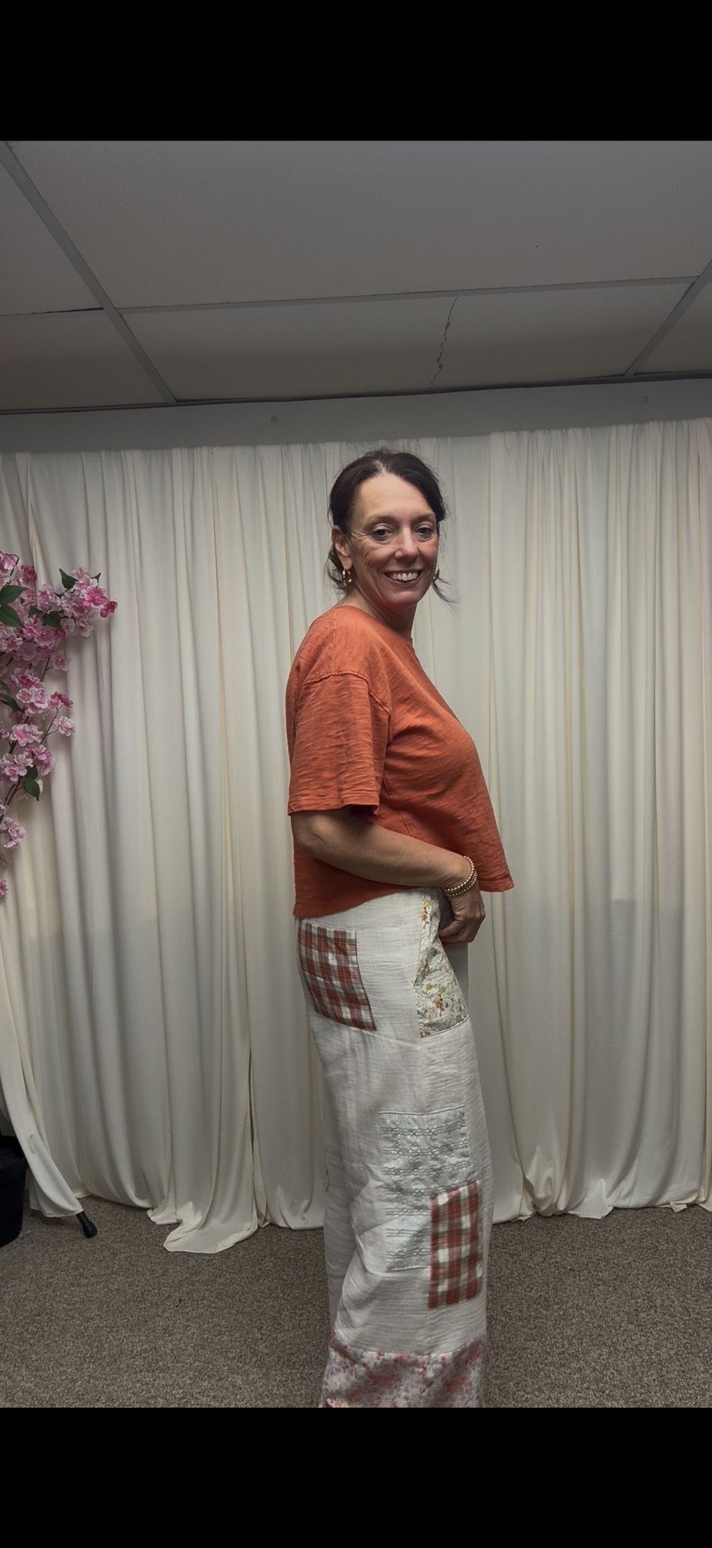 Boho Patchwork Wide Leg Pants