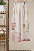 Boho Patchwork Wide Leg Pants