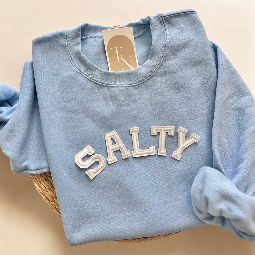 Salty Crewneck Sweatshirt, Beach Sweatshirt