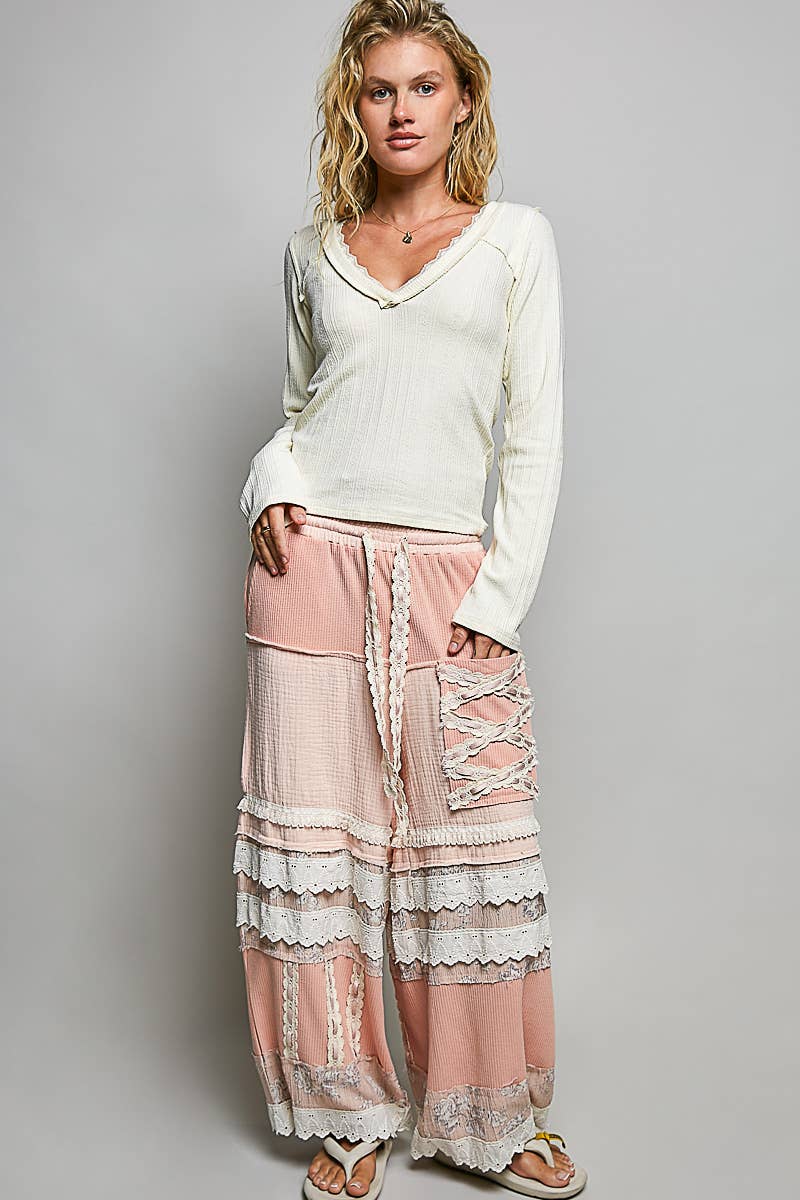 V-neck Long Sleeve Top